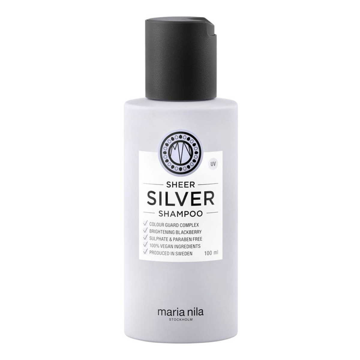 Maria Nila Sheer silver shampoo szampon do włosów blond i rozjaśnianych 100ml