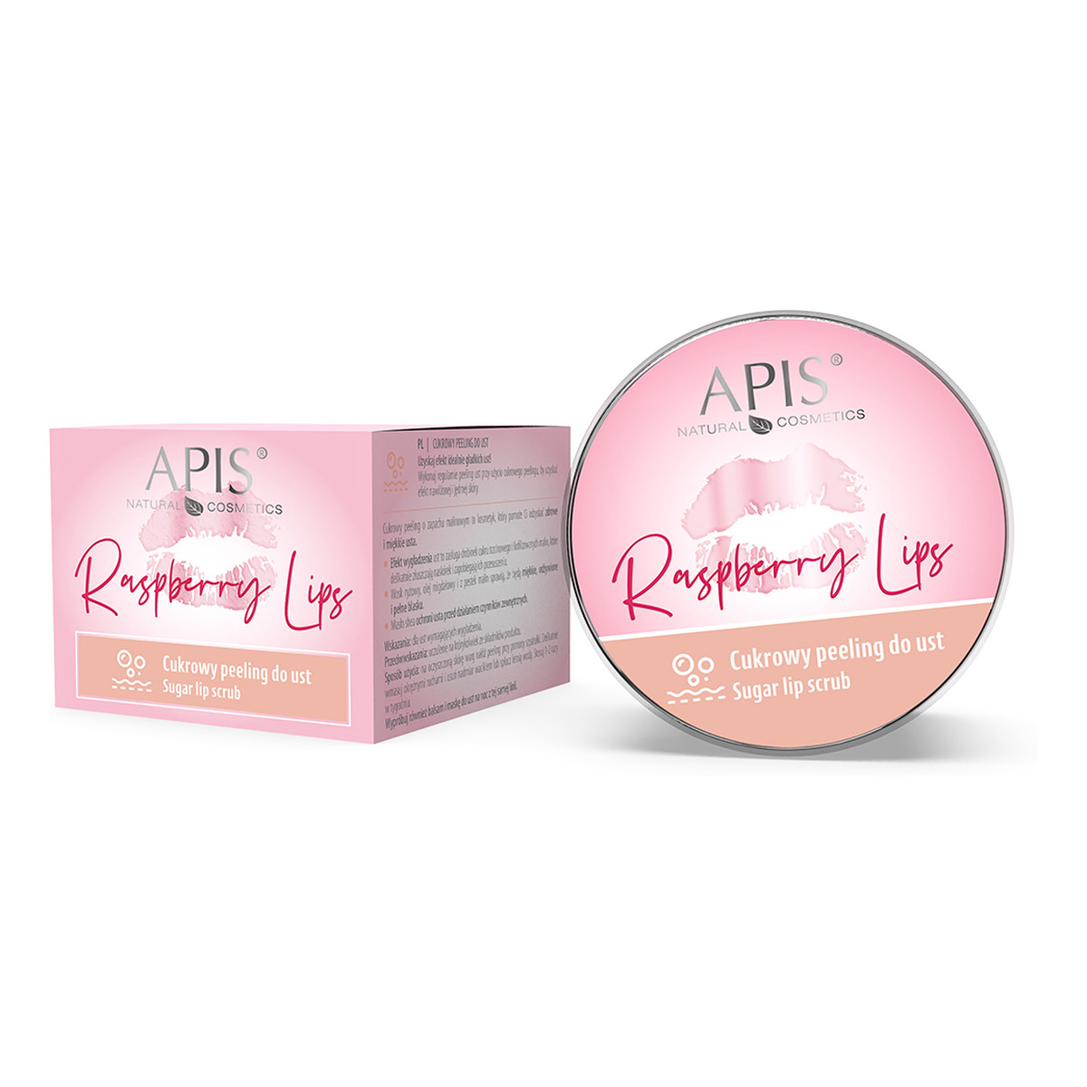 Apis Raspberry Lips Cukrowy peeling do ust 10ml
