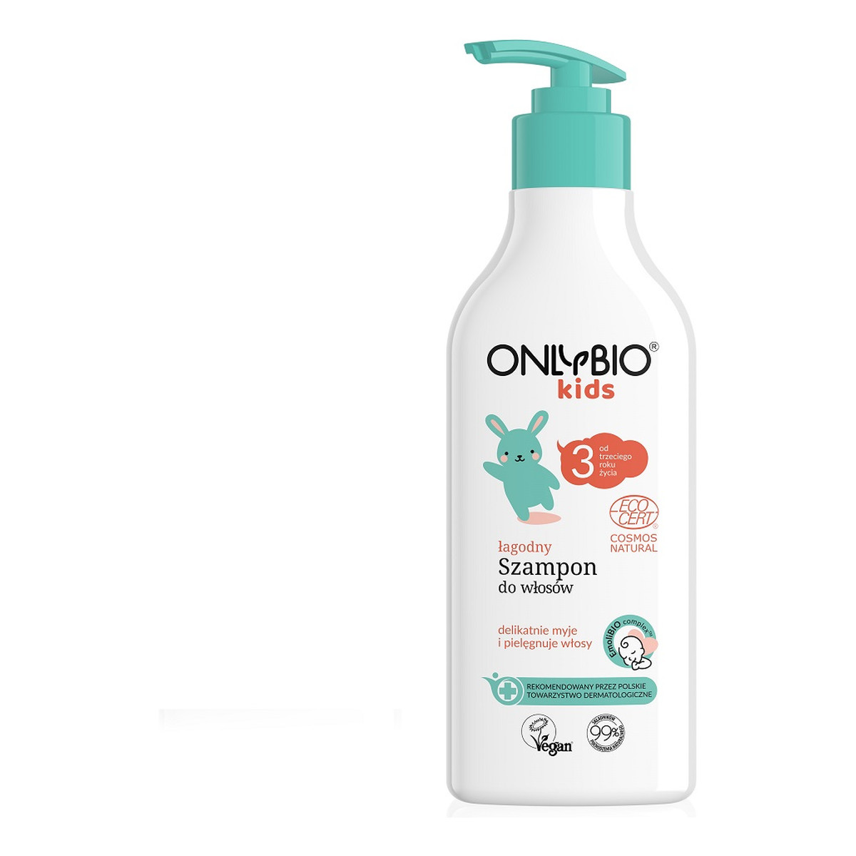 OnlyBio Kids Naturalny szampon do włosów od 3. roku życia 300ml