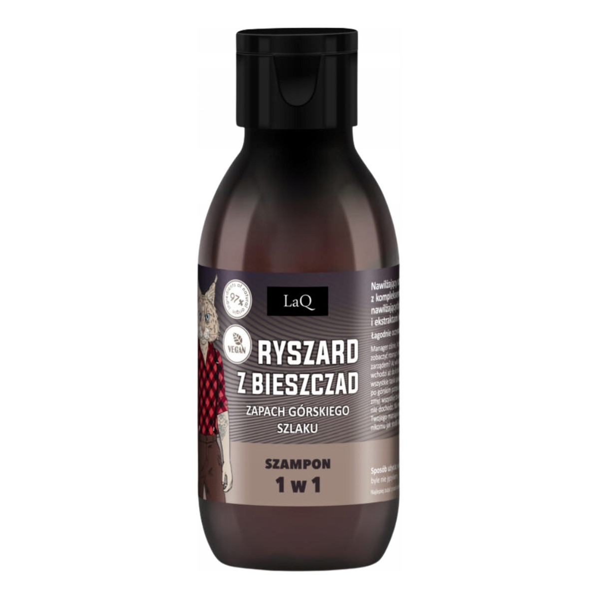Laq Ryszard z Bieszczad Mini przeciwłupieżowy szampon do włosów 1w1 100ml