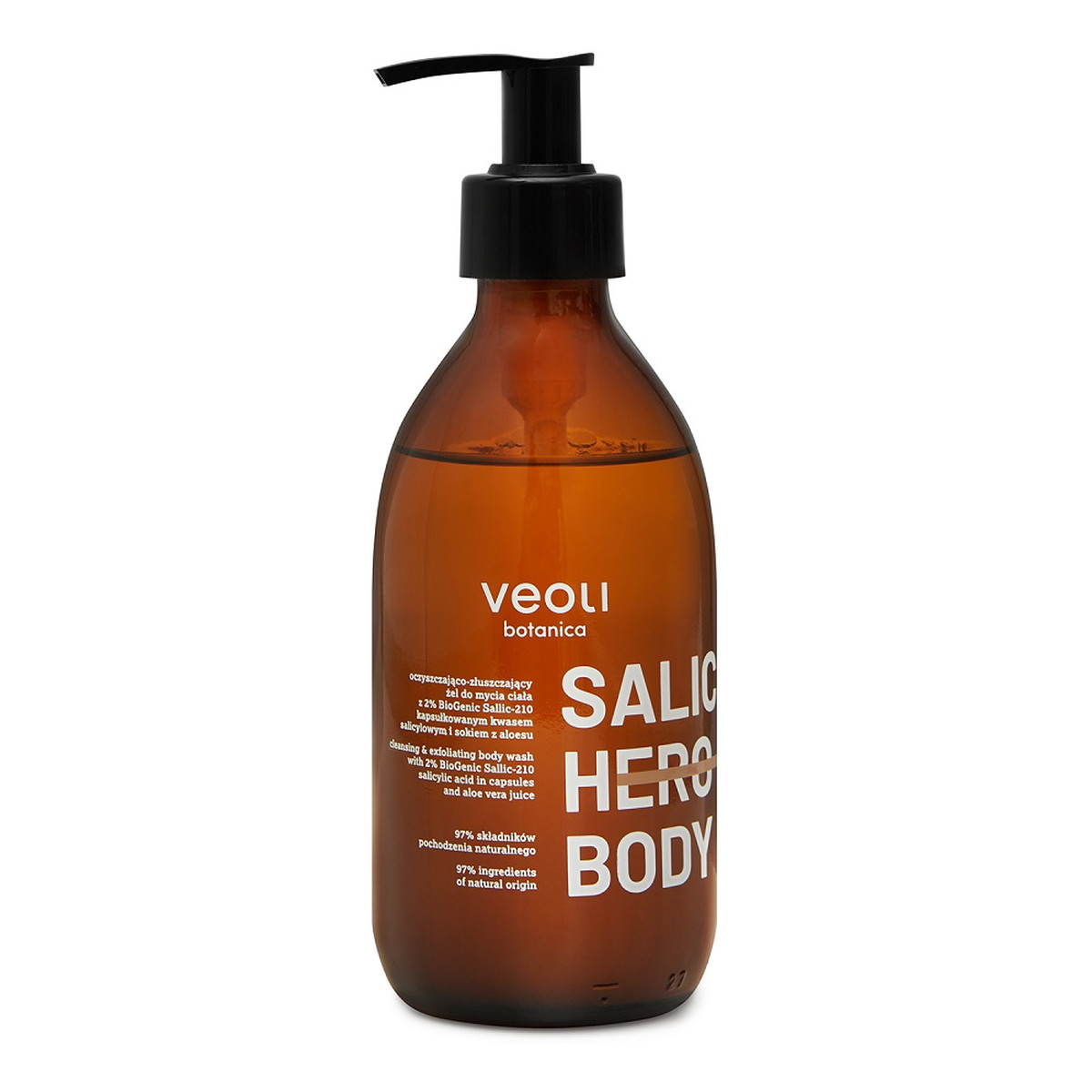 Veoli Botanica Salic Hero Body oczyszczająco-złuszczający Żel do mycia ciała 280ml