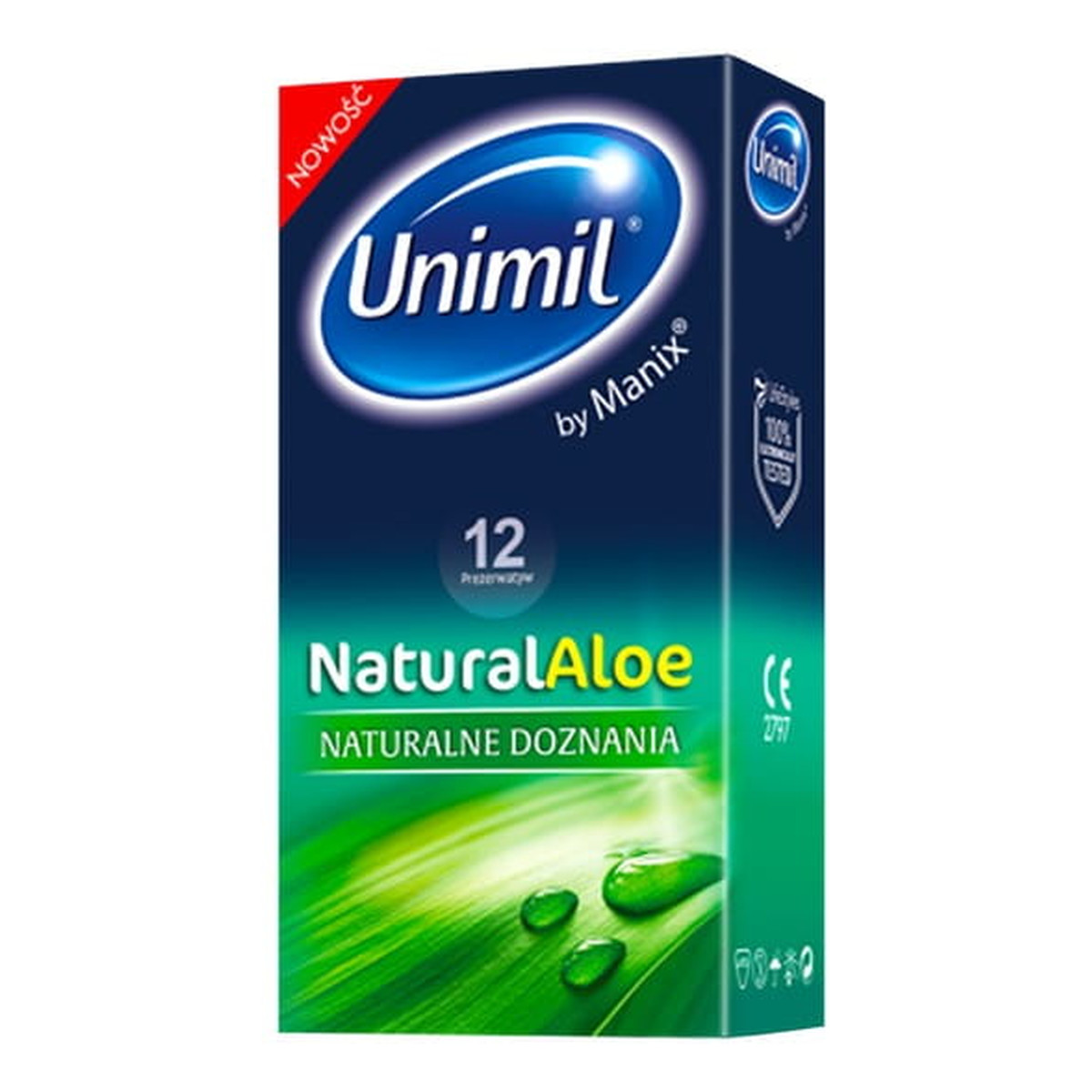 Unimil Natural aloe lateksowe prezerwatywy 12szt