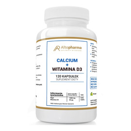 Calcium + witamina d3 suplement diety 120 kapsułek