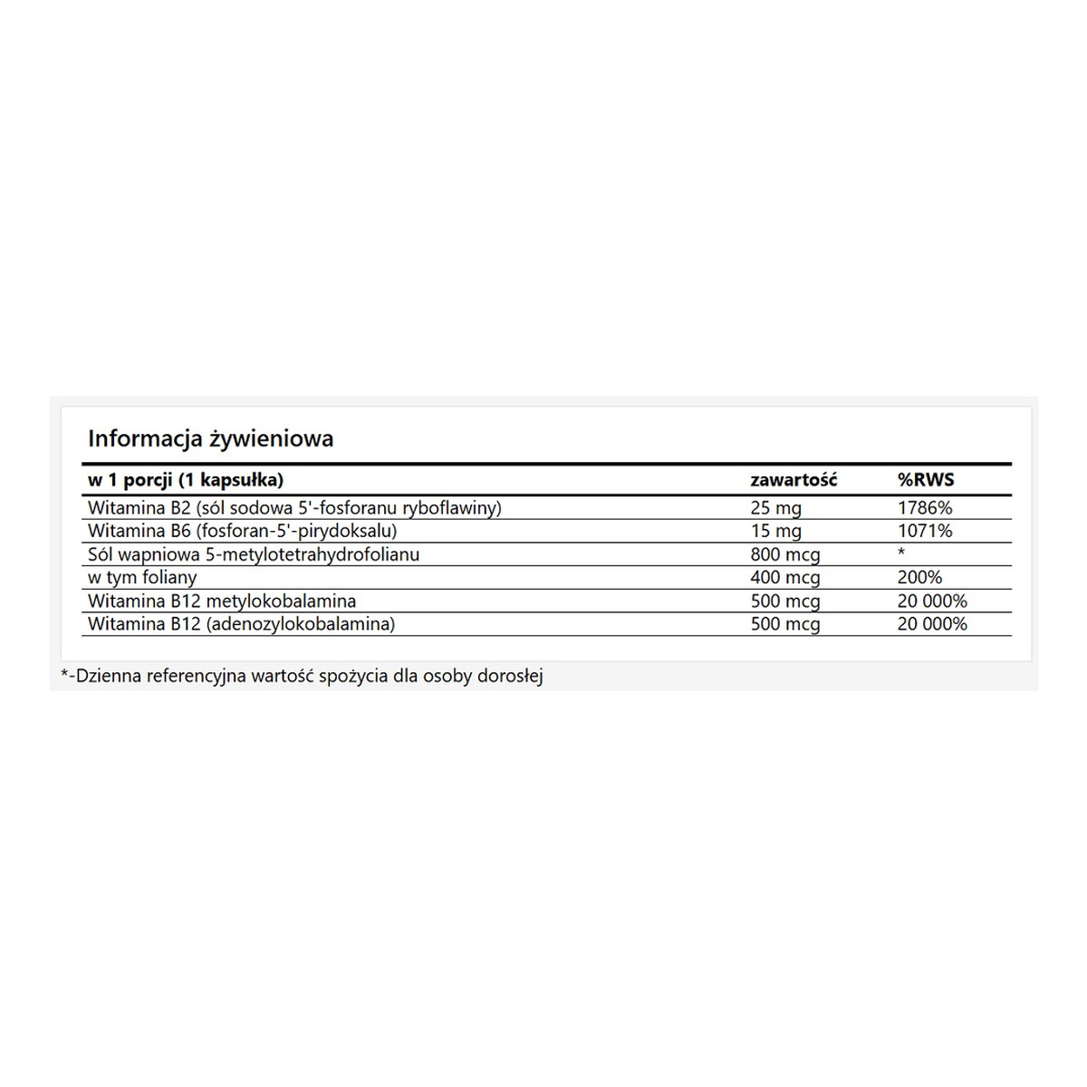 Apollo's Hegemony Homocysteine Control Tabs suplement diety 60 Kapsułek