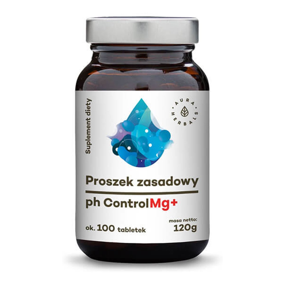 Aura Herbals Proszek Zasadowy pH Control suplement diety 100 Tabletek 120g