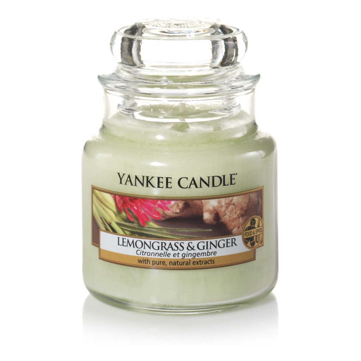 Yankee Candle Small Jar mała świeczka zapachowa Lemongrass & Ginger 104g