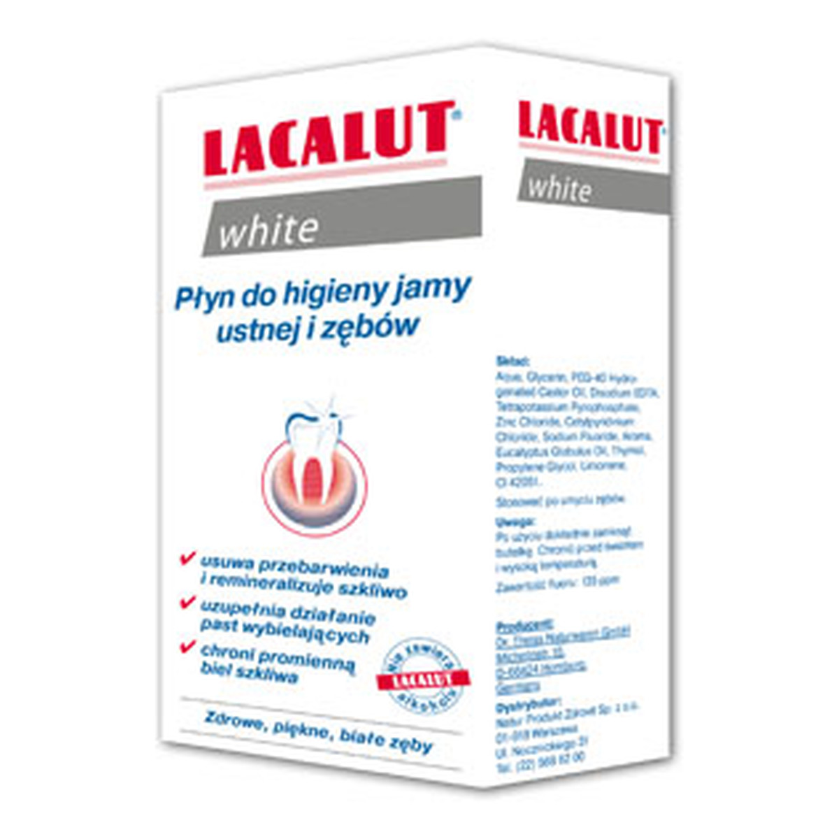 Lacalut White Płyn Do Płukania Jamy Ustnej 300ml