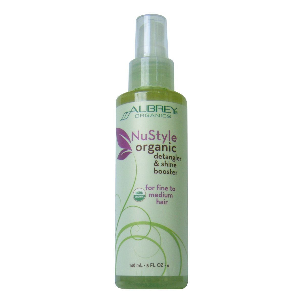 Aubrey NuStyle Organiczny spray ułatwiający rozczesywanie i wzmacniający połysk włosów 148ml