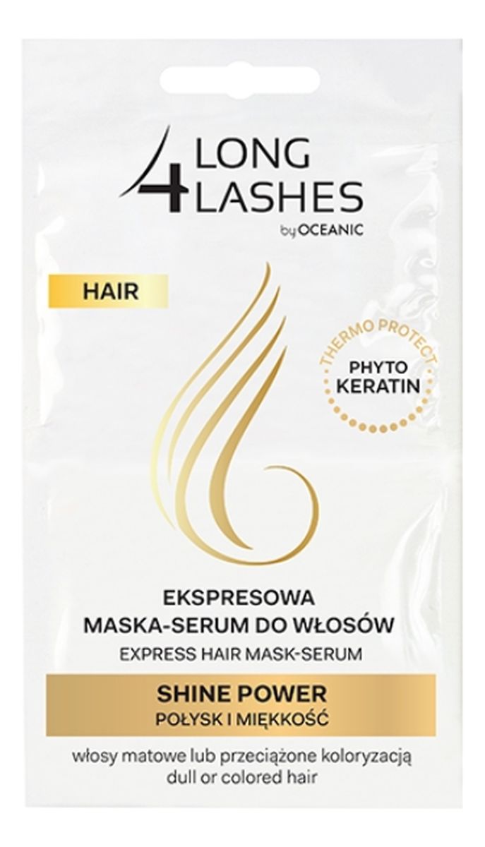 Hair Shine Power ekspresowa maska-serum do włosów farbowanych 2 x6ml