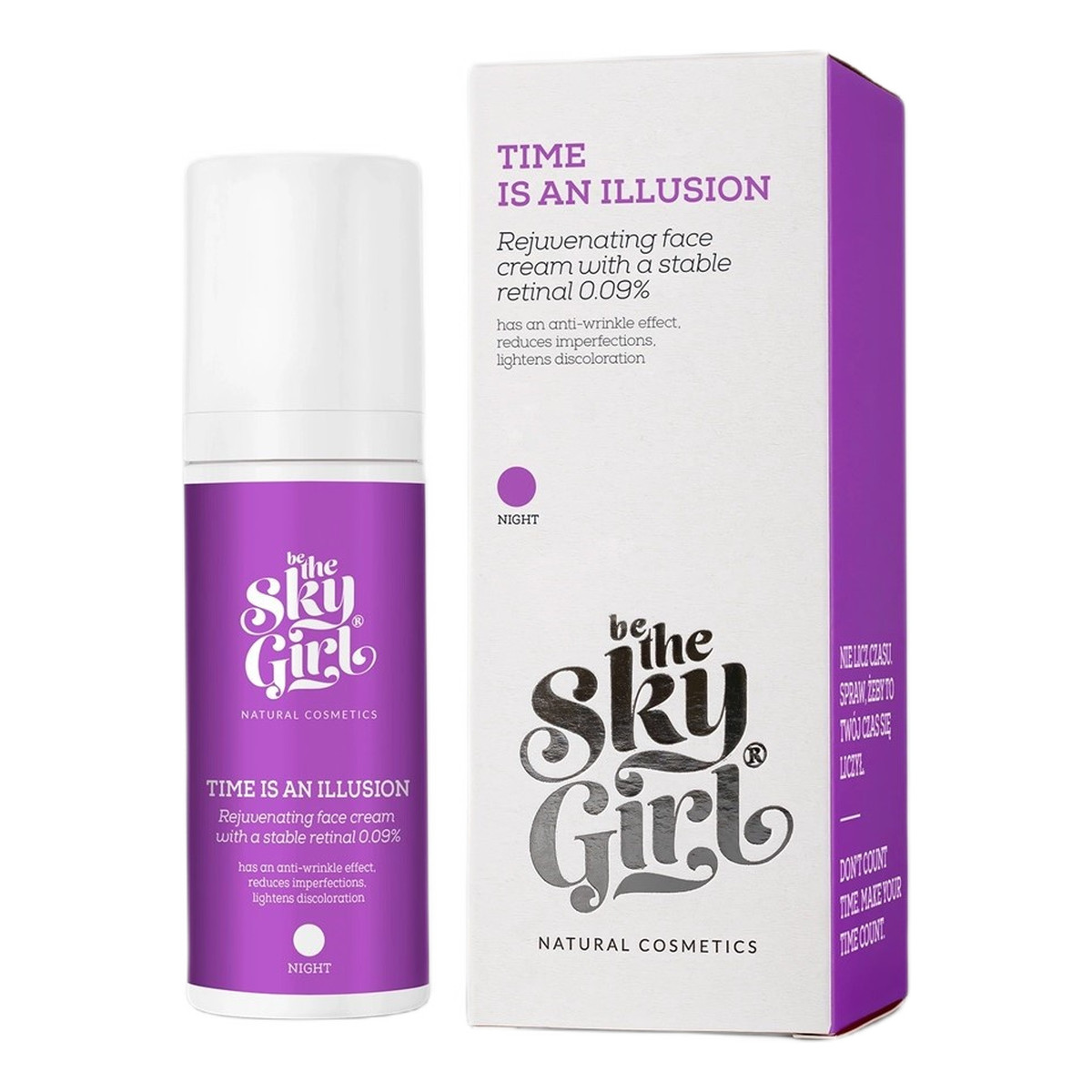 Be The Sky Girl Time Is An Illusion odmładzający Krem do twarzy z retinalem 30ml