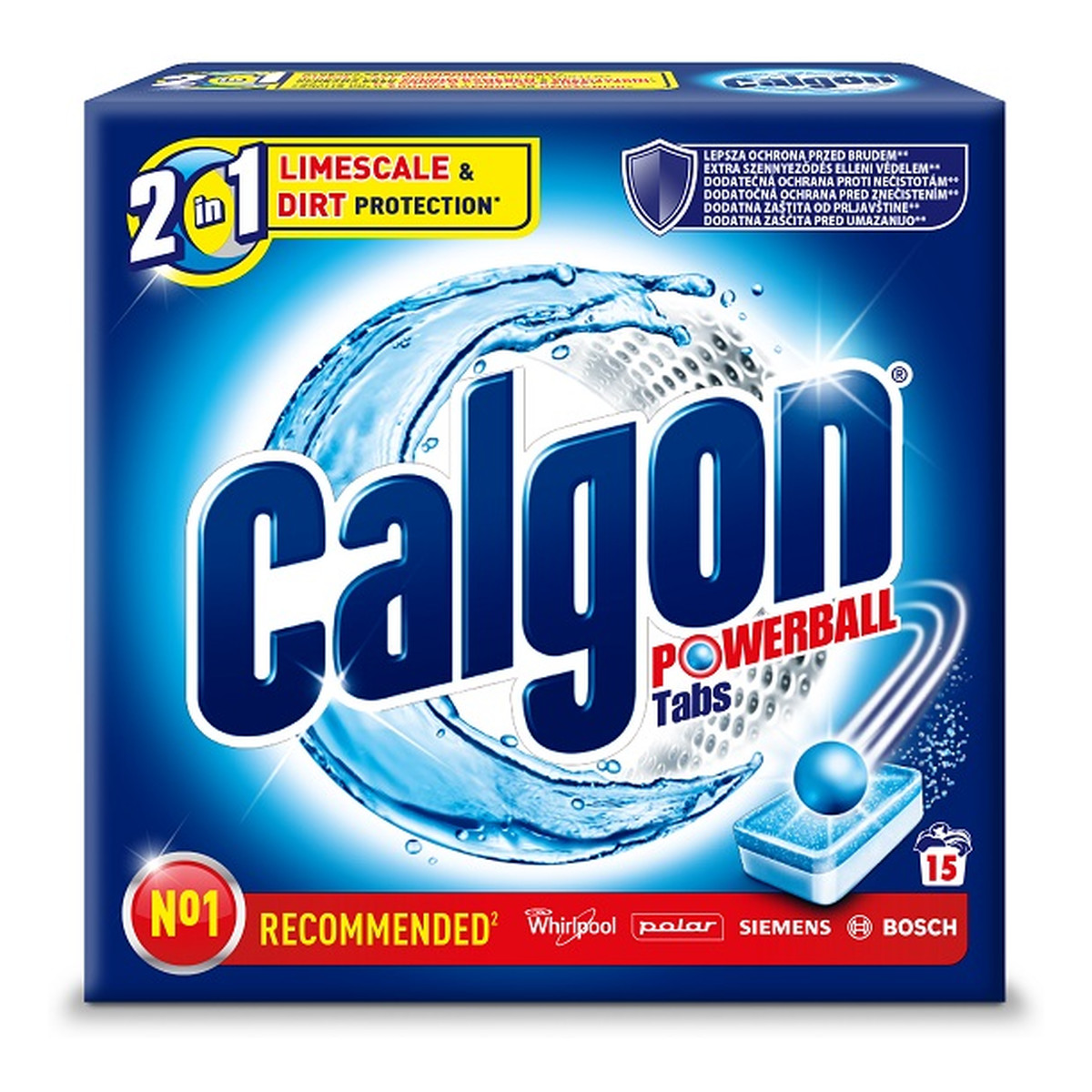 Calgon 3w1 Tabletki do pralek przeciw osadzaniu się kamienia (15 sztuk) 195g