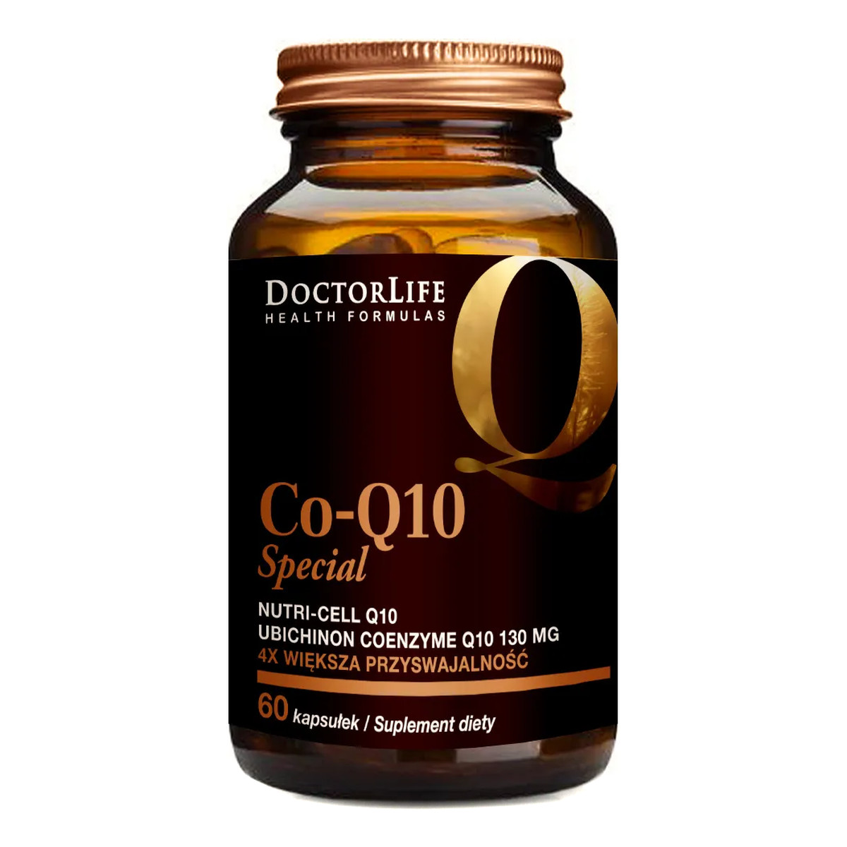 Doctor Life Co-Q10 Special koenzym Q10 w organicznym oleju kokosowym suplement diety 130mg