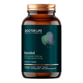 Inositol z myo-inozytolem i d-chiro inozytolem suplement diety 100 kapsułek