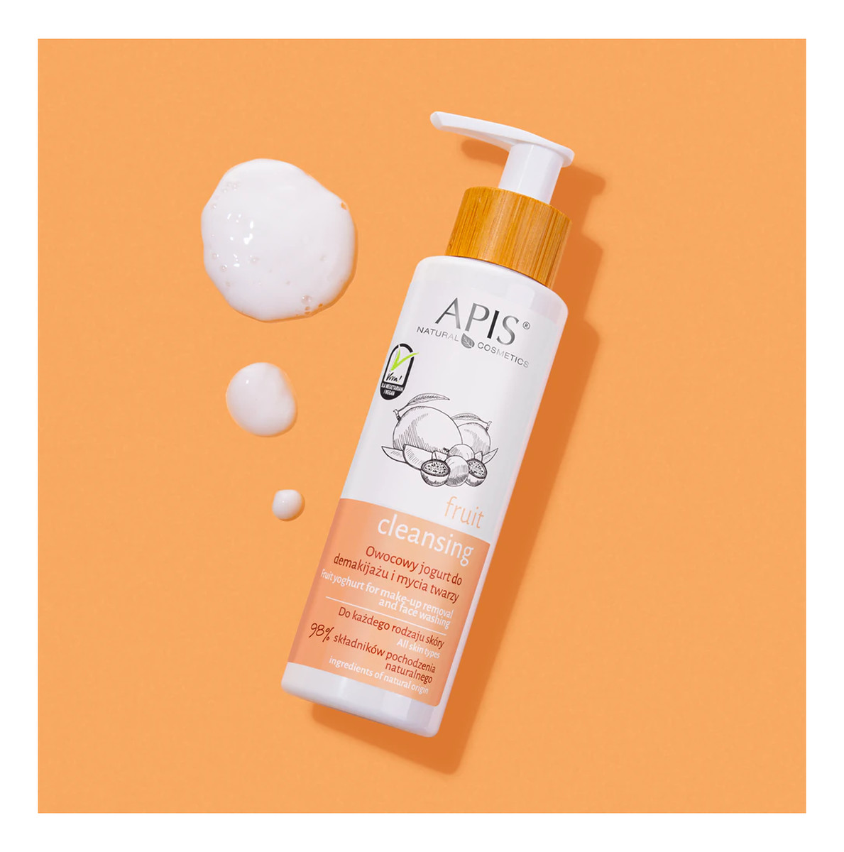 owocowy jogurt do demakjażu i mycia twarzy dla każdego rodzaju skóry