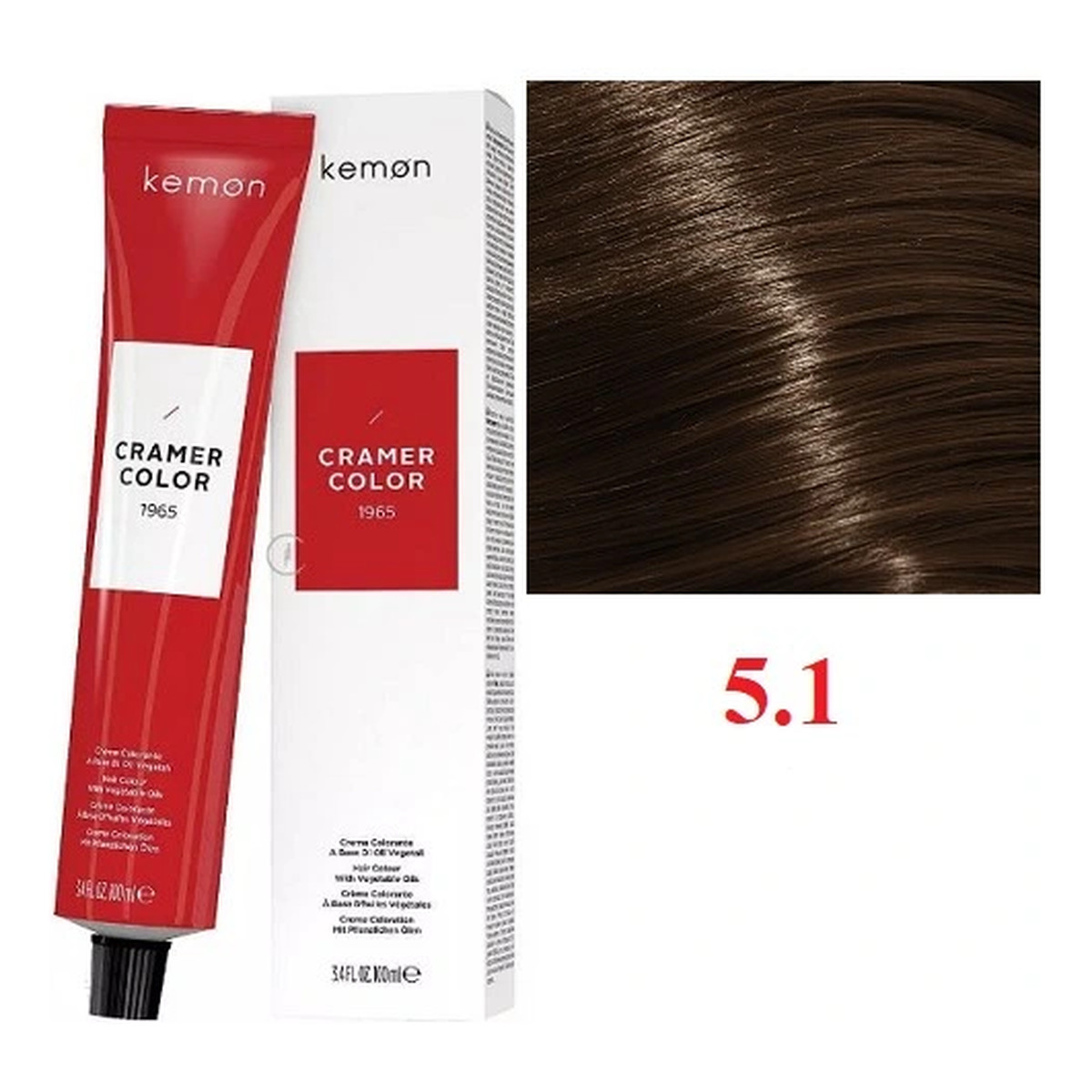 Kemon Cramer Color Kremowa farba do włosów z olejem kokosowym 100ml