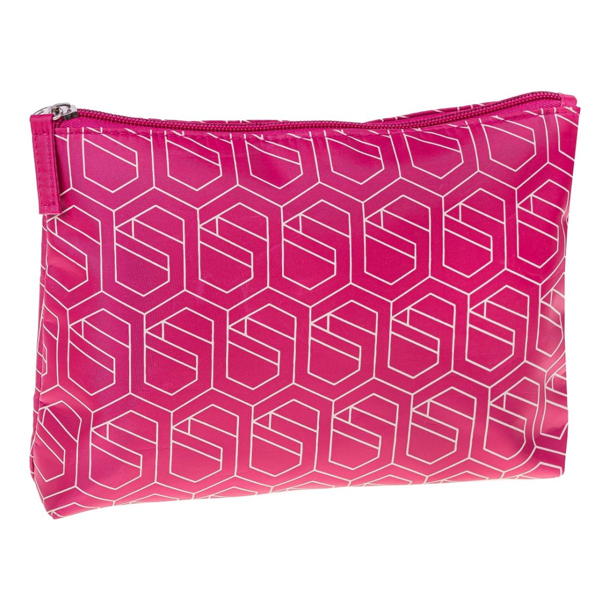 Inter-vion Geometric kosmetyczka kopertowa magenta