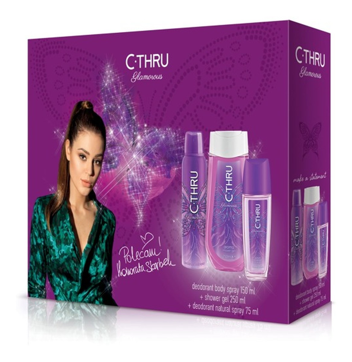 Zestaw prezentowy (żel pod prysznic 250ml+deo atomizer 75ml+deo spray 150 ml)
