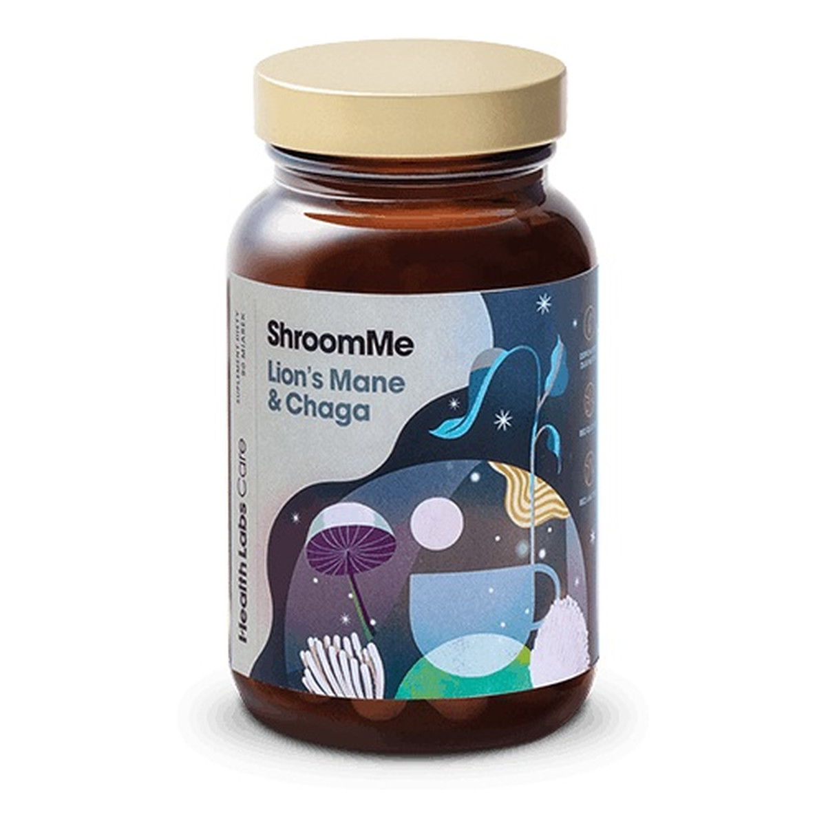 HealthLabs Shroomeme lion's mane & chaga suplement diety 90 porcji