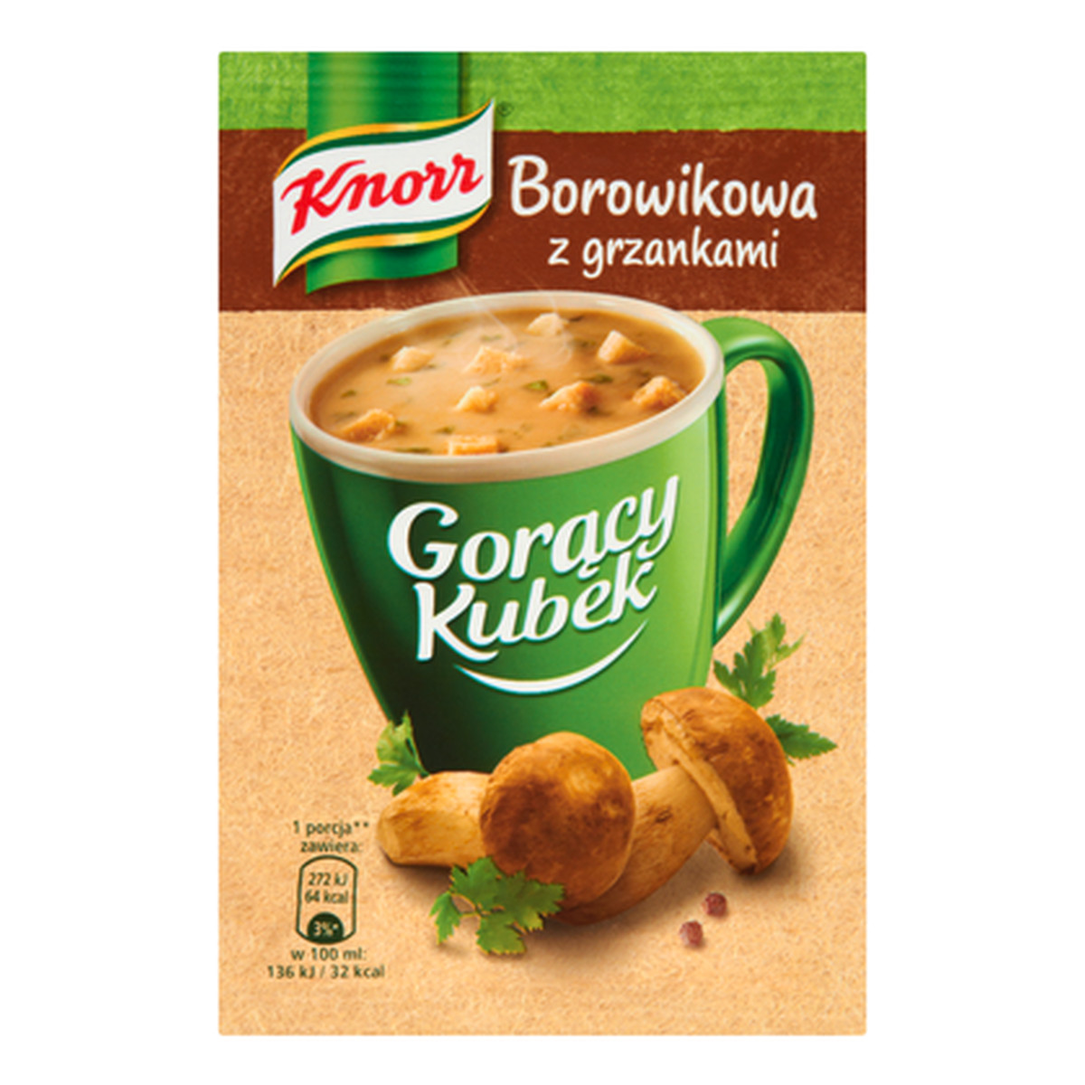 Knorr Gorący Kubek Borowikowa z grzankami 15g