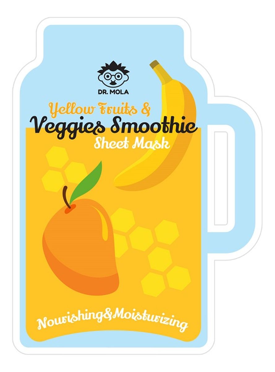 Yellow Fruits & Veggies Smoothie Sheet Mask maseczka w płachcie odżywczo-nawilżająca