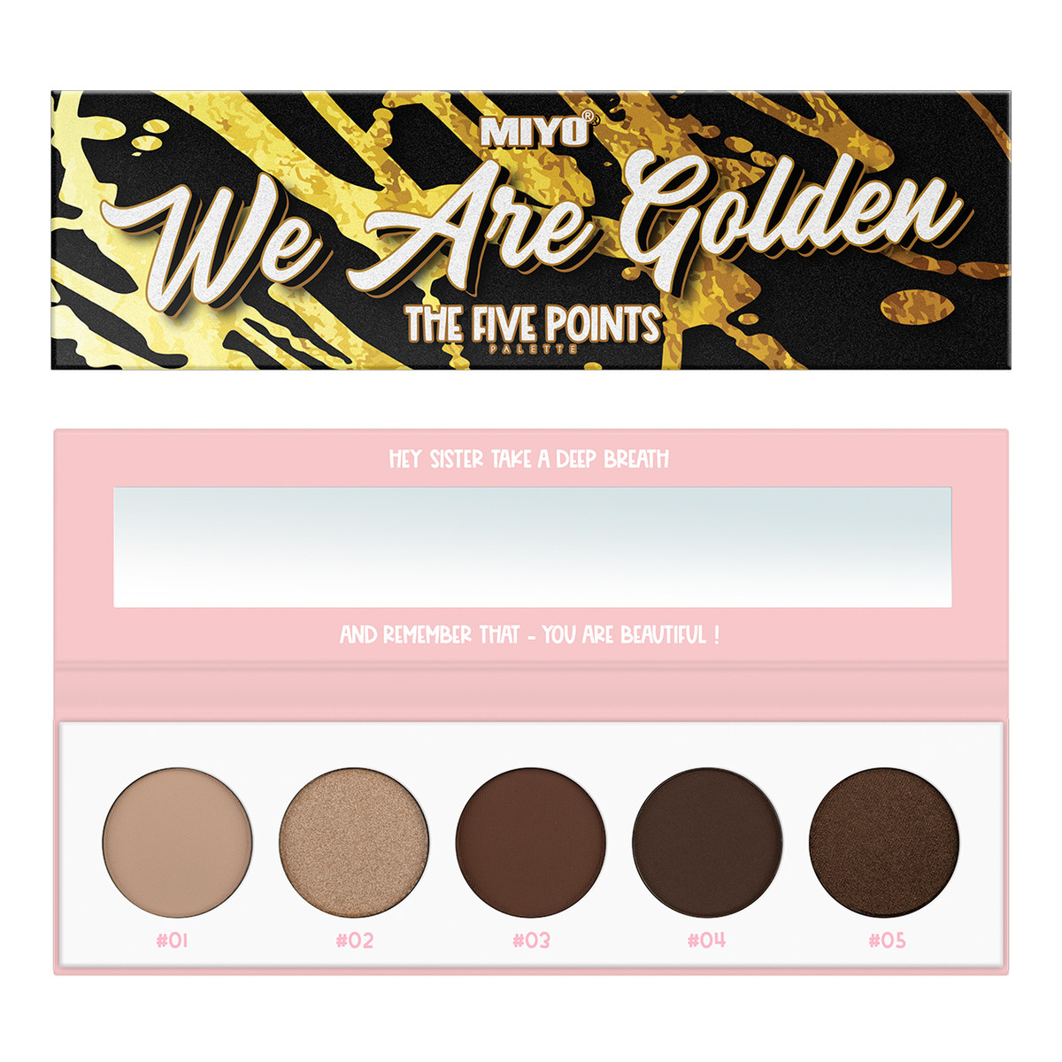 MIYO The Five Points Paleta cieni do powiek We Are Golden 6g