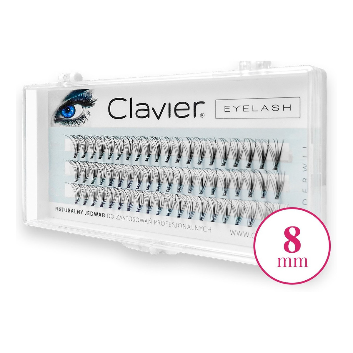 Clavier Eyelash kępki rzęs 8mm