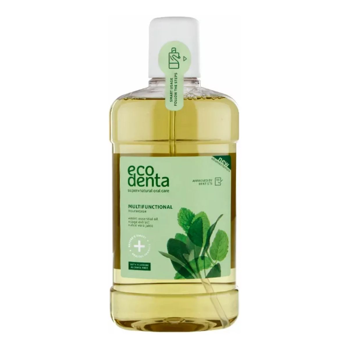 Ecodenta Płyn Do Płukania Jamy Ustnej Odświeżający Antyseptyczny 480ml