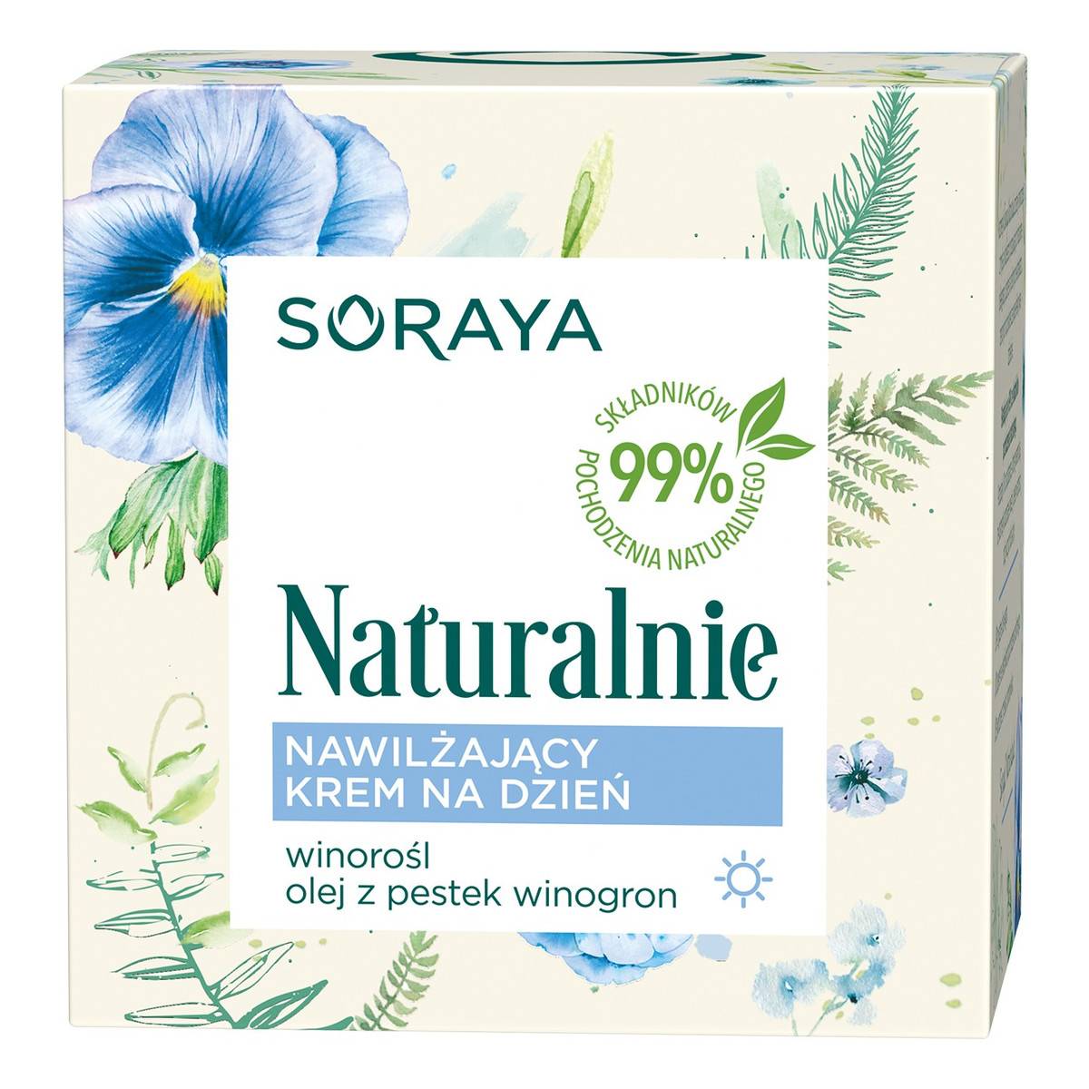 Soraya Naturalnie nawilżający krem na dzień Winorośl & Olej z Pestek Winogron 50ml