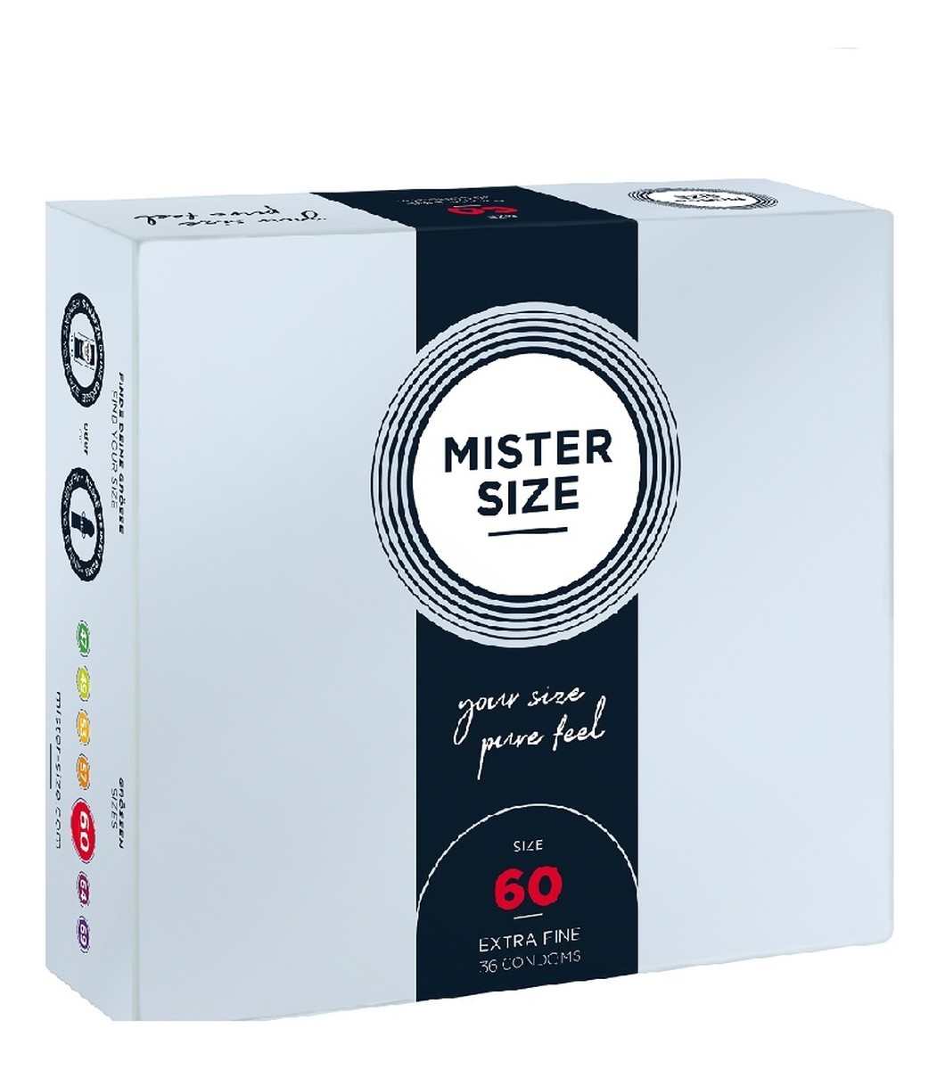 Condoms prezerwatywy dopasowane do rozmiaru 60mm 36szt.