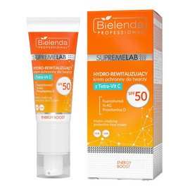 Energy Boost hydro-rewitalizujący krem ochronny do twarzy z Tetra-Vit C SPF50