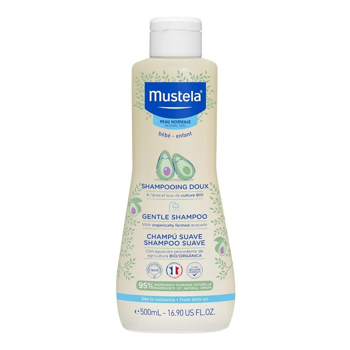 Mustela Gentle Shampoo delikatny szampon do włosów dla dzieci 500ml
