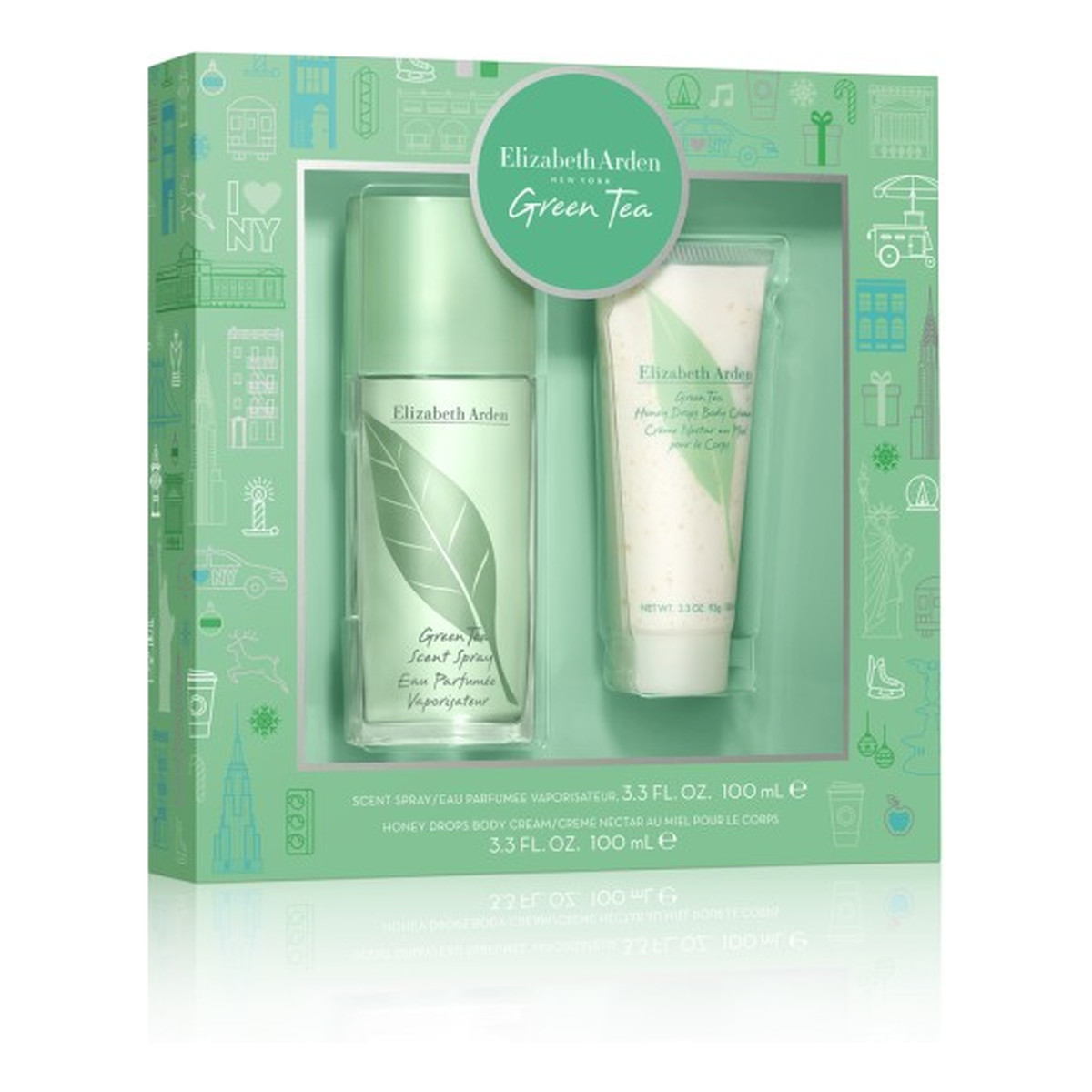 Elizabeth Arden Green Tea Zestaw woda perfumowana spray 100ml + balsam do ciała 100ml