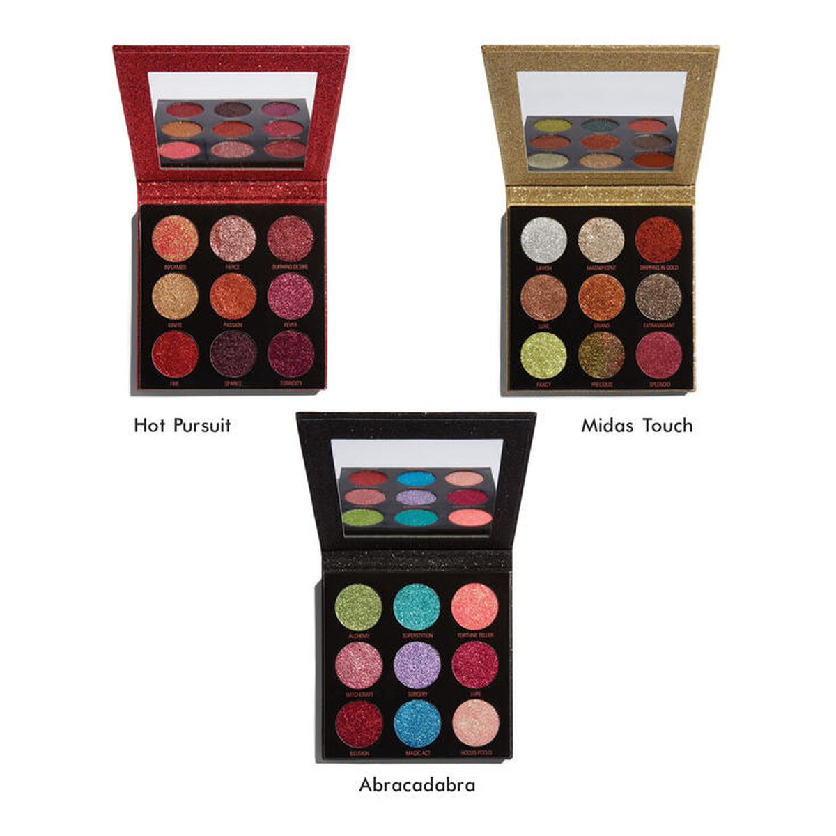 Makeup Revolution Paleta Prasowanych Brokatów