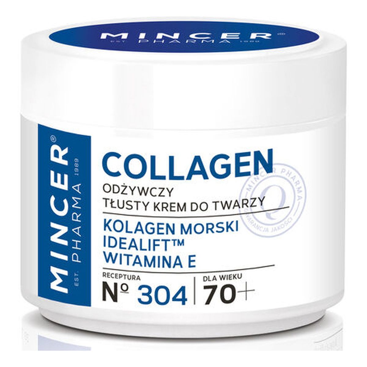 Mincer Pharma Collagen Krem Do Twarzy Odżywczy Tłusty 70+ No 304 50ml