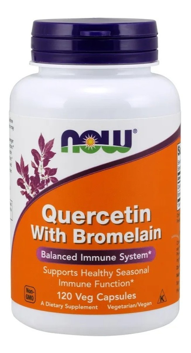 Quercetin with bromelain suplement diety 120 kapsułek