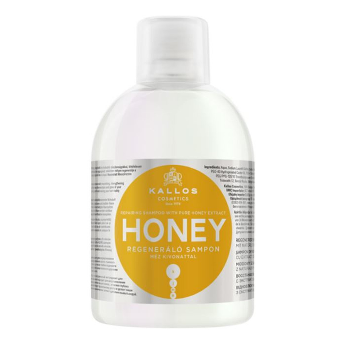 Kallos Honey Szampon Regenerujący Do Włosów Ekstraktem Z Miodu 1000ml