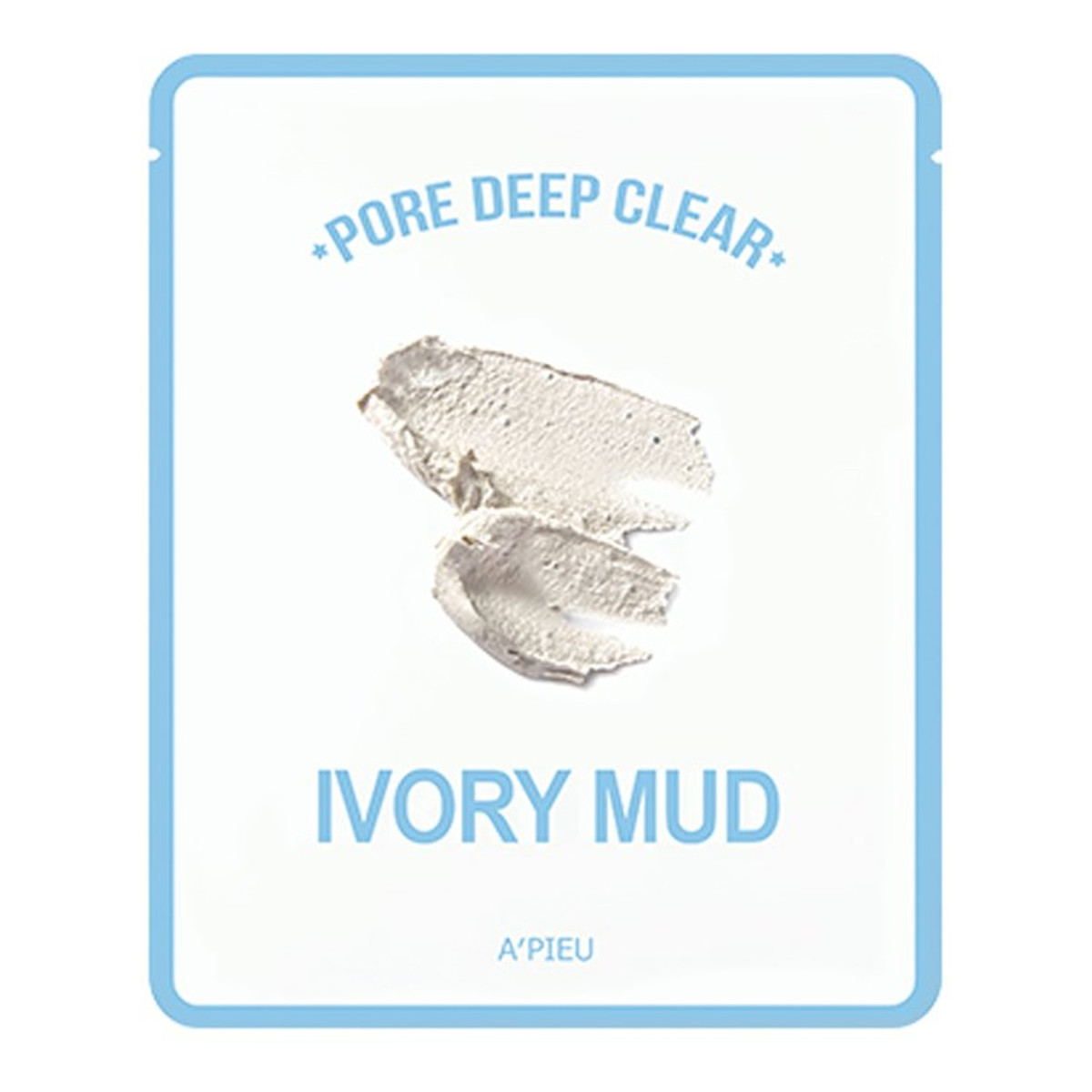 A'Pieu Pore Deep Clear oczyszczająca maseczka w płachcie Ivory Mud 15g