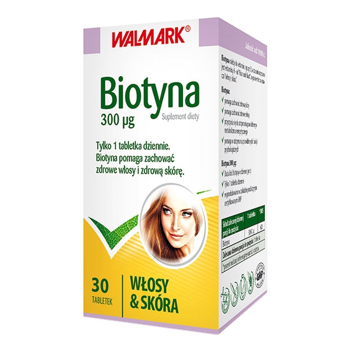 Walmark Biotyna 300mcg suplement diety 30 Tabletek
