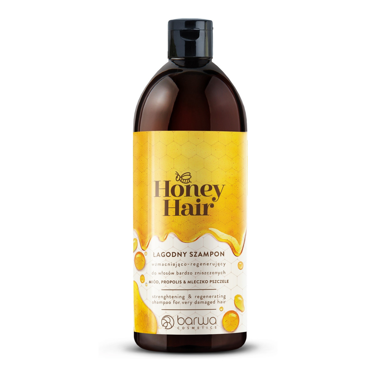 Barwa Honey Hair Szampon wzmacniająco-regenerujący do włosów bardzo zniszczonych 480ml
