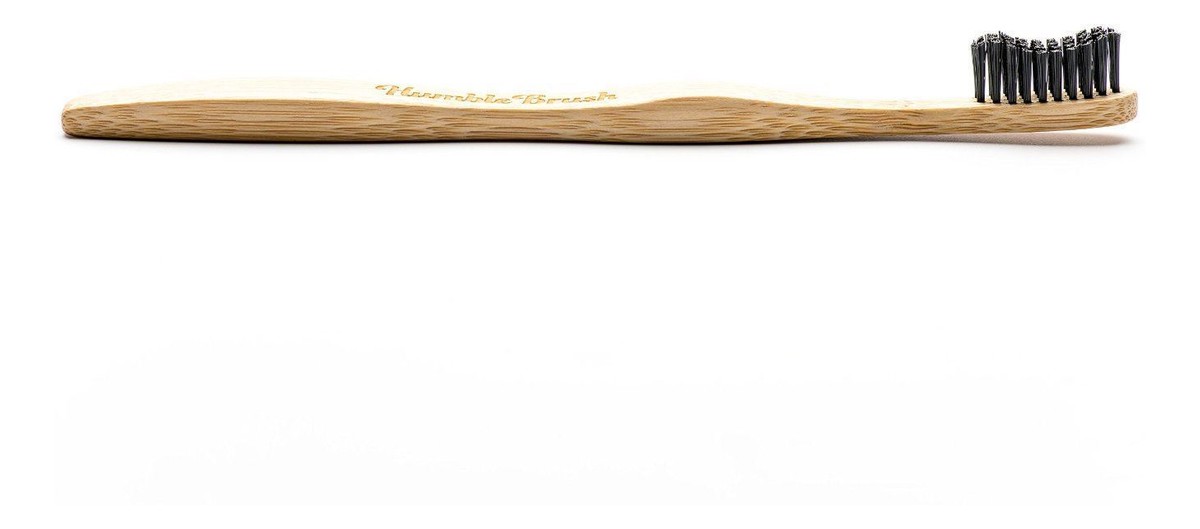 bambusowa Szczoteczka do zębów czarna 19cm