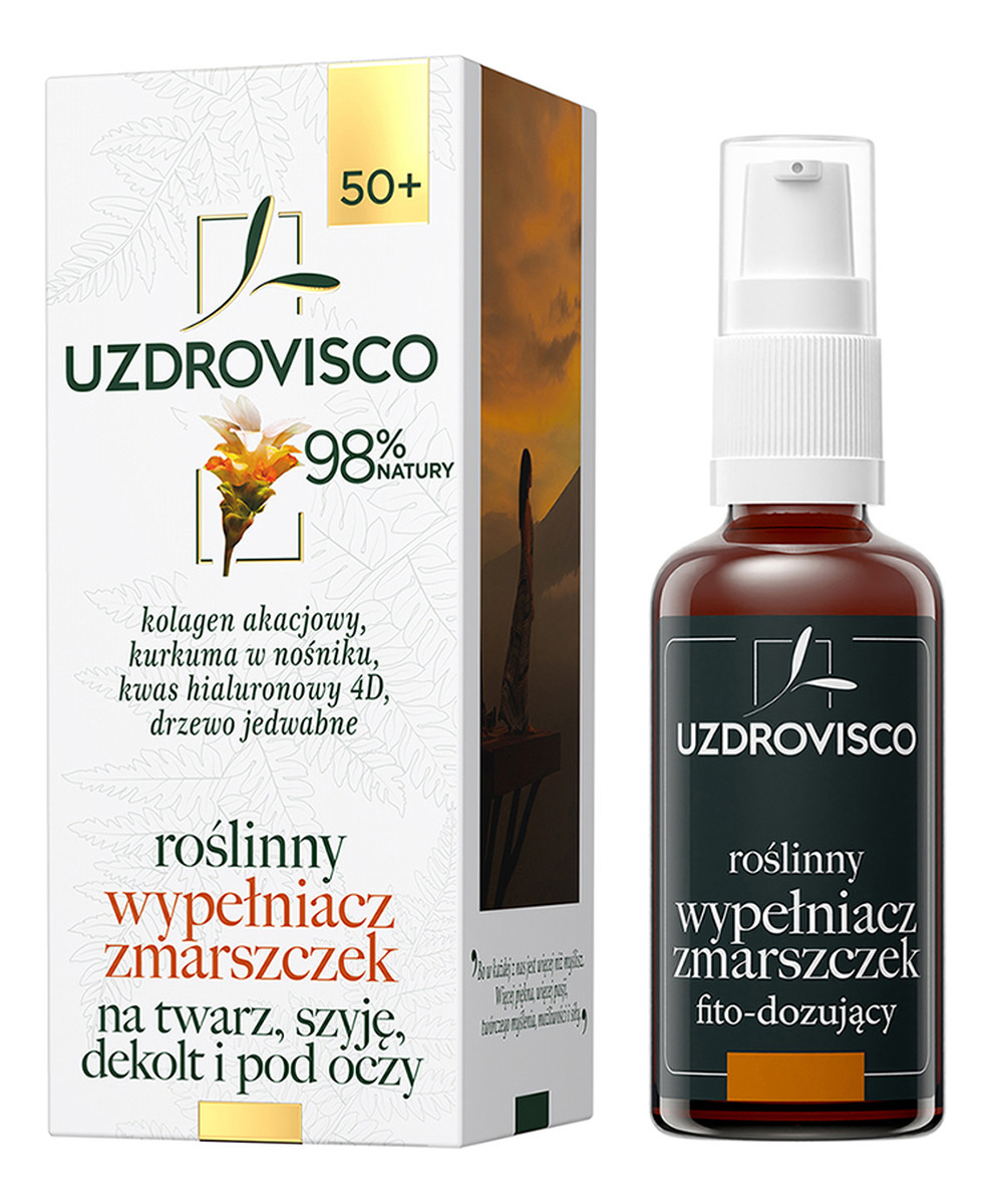 Kurkuma roślinny wypełniacz zmarszczek