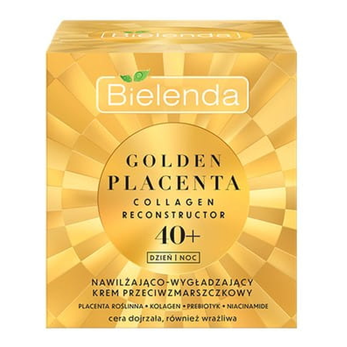Bielenda Golden Placenta Nawilżająco - Wygładzający Krem przeciwzmarszczkowy na dzień i noc 40+ 50ml