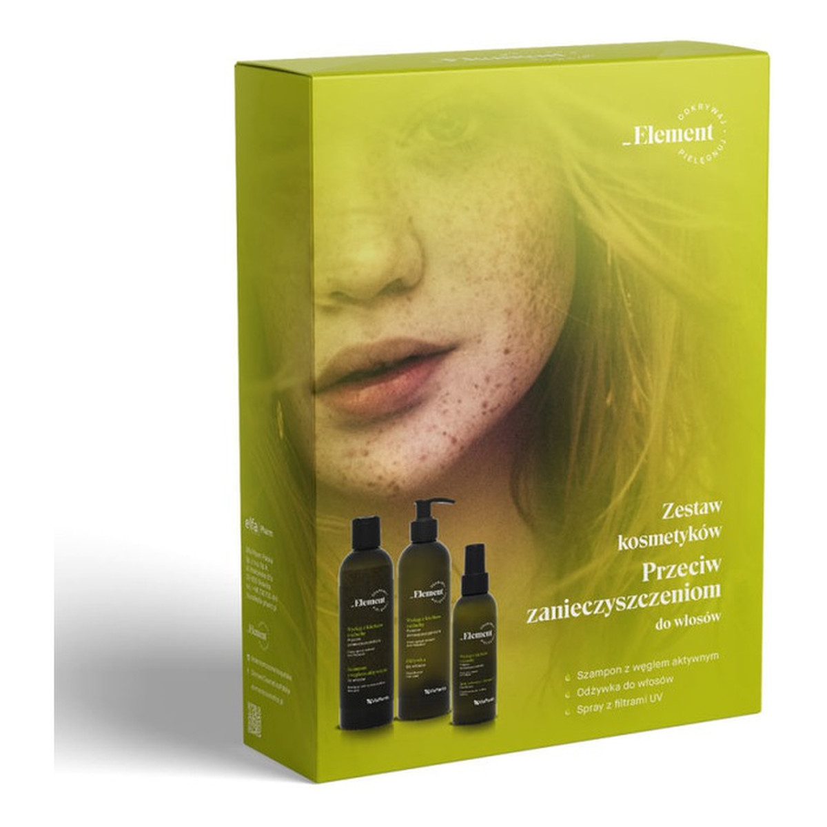 Vis Plantis ELEMENT zestaw kosmetyków przeciw zanieczyszczeniom do włosów
