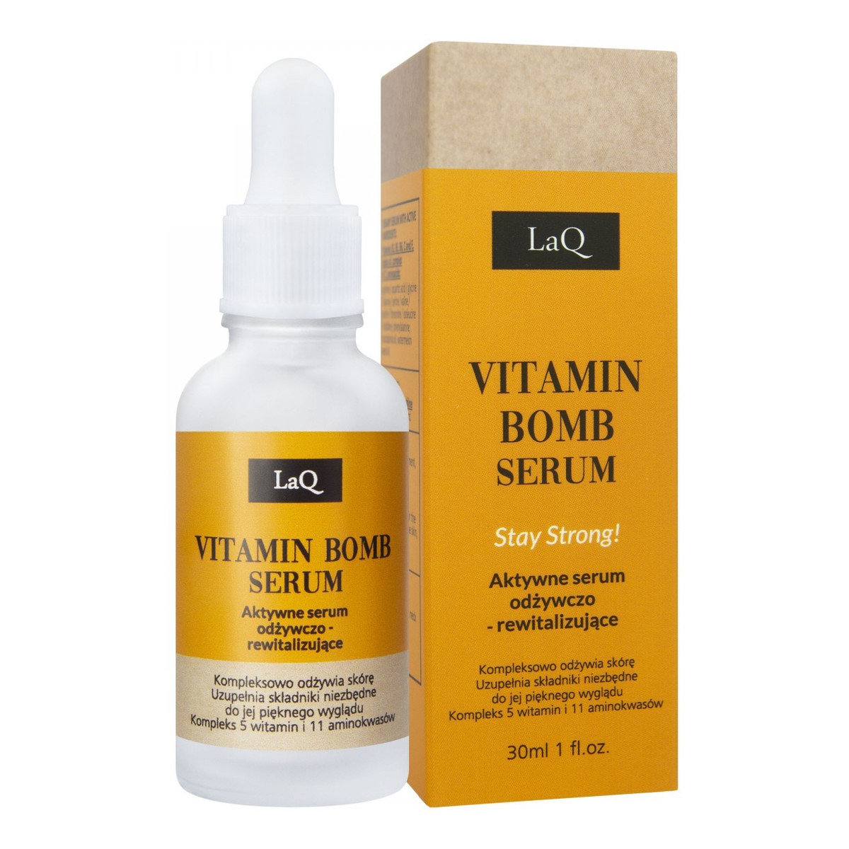 Laq Vitamin Bomb Aktywne Serum odżywczo-rewitalizujące Stay Strong! 30ml