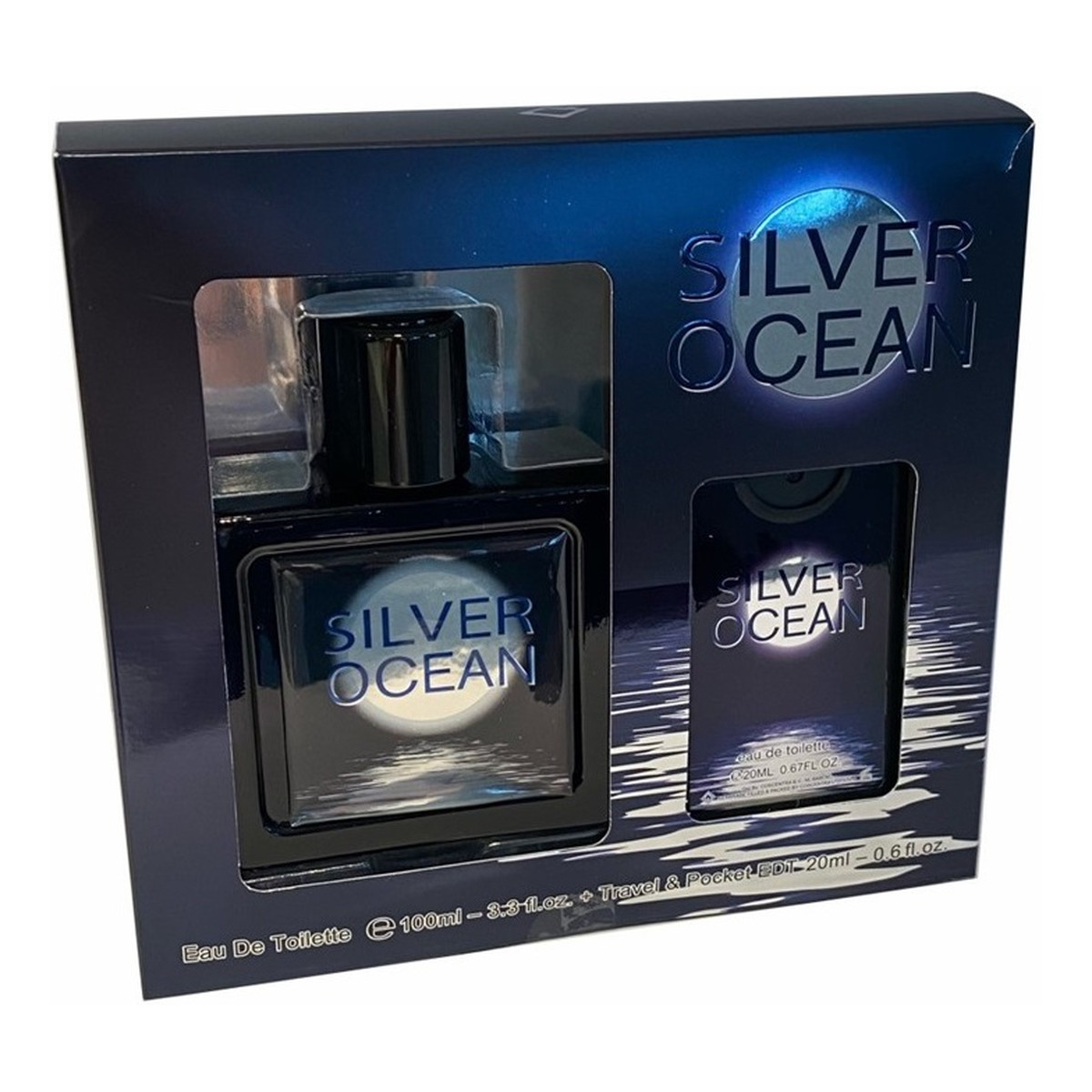 Omerta Silver Ocean Zestaw woda toaletowa spray 100ml + woda toaletowa spray 20ml