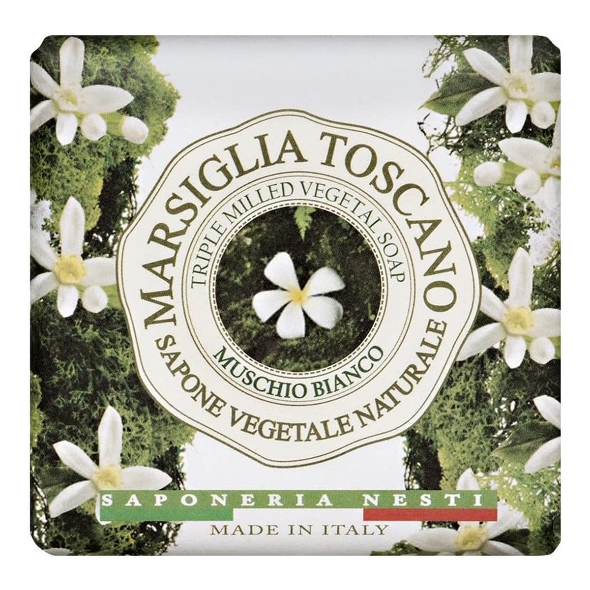 Nesti Dante Marsiglia Toscano Muschio Bianco naturalne Mydło toaletowe 200g