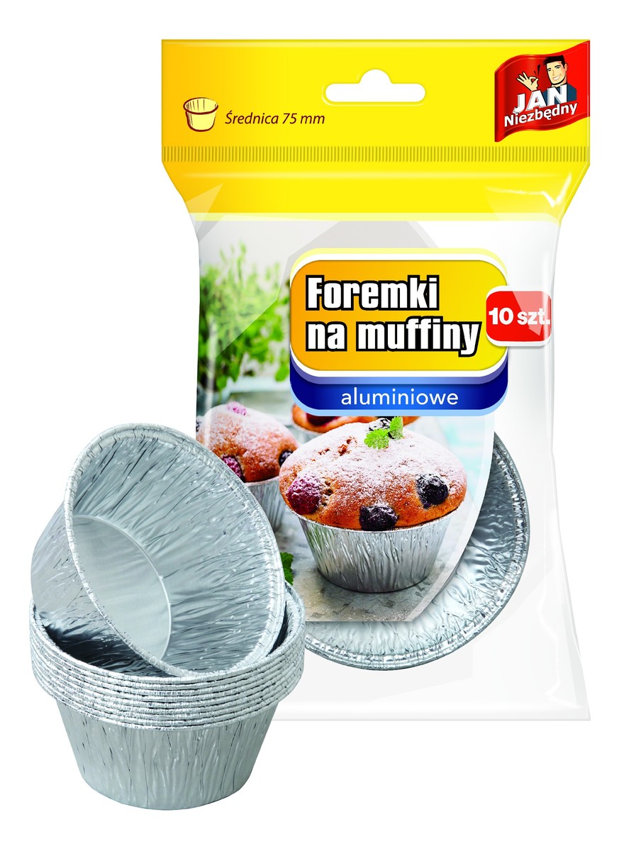 Foremki aluminiowe do pieczenia muffinek 1op.-10szt
