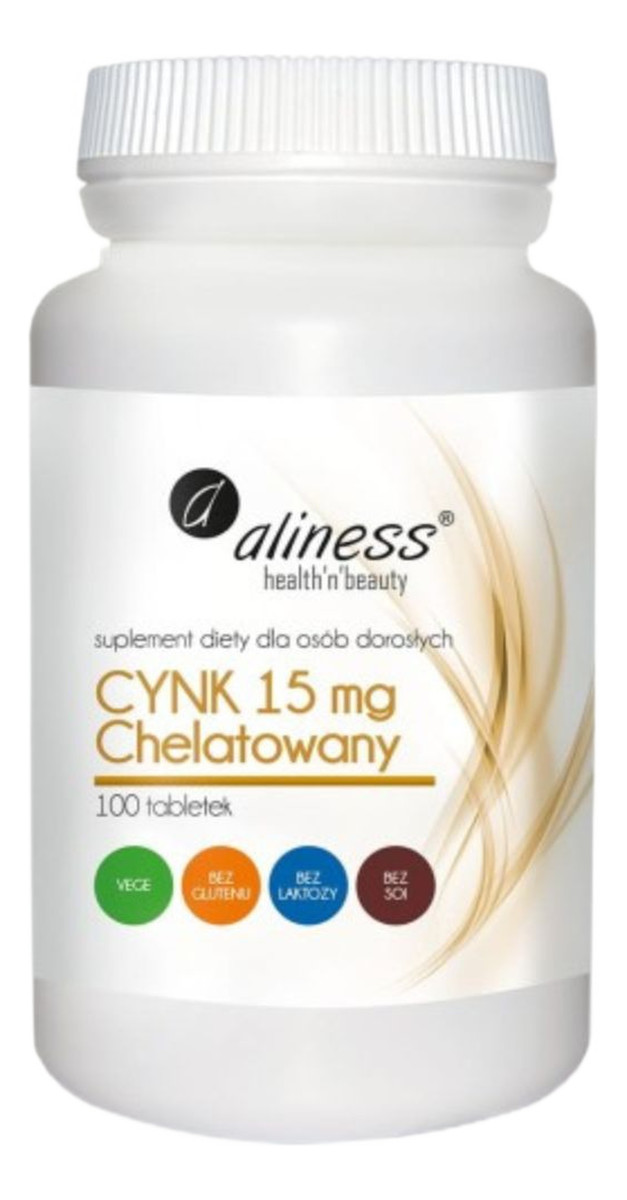 Cynk chelatowany 15mg suplement diety 100 tabletek