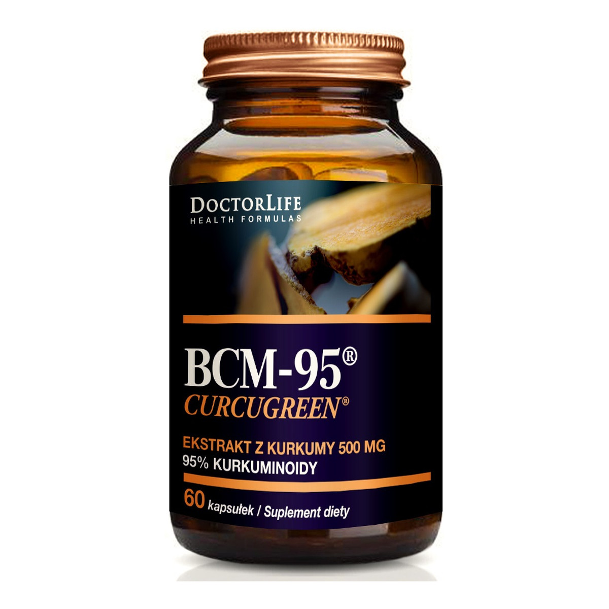 Doctor Life Bcm-95 curcugreen ekstrakt z kurkumy 500mg suplement diety 60 kapsułek