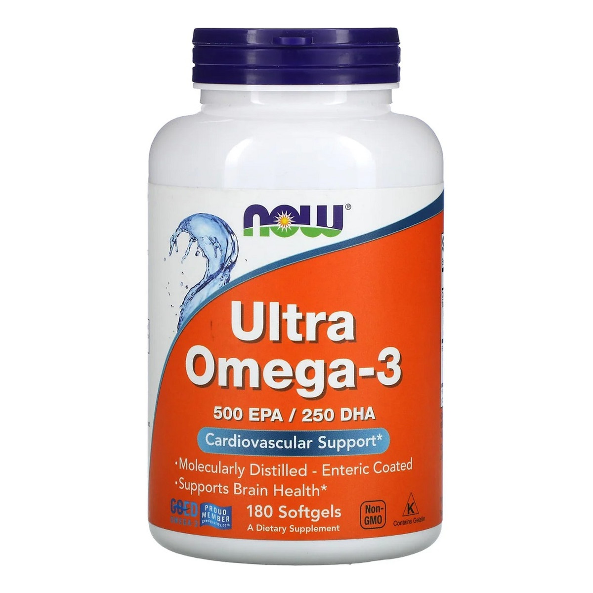 Now Foods Ultra omega-3 suplement diety 180 kapsułek